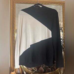 Chico's Monochrome Crewneck Sweater